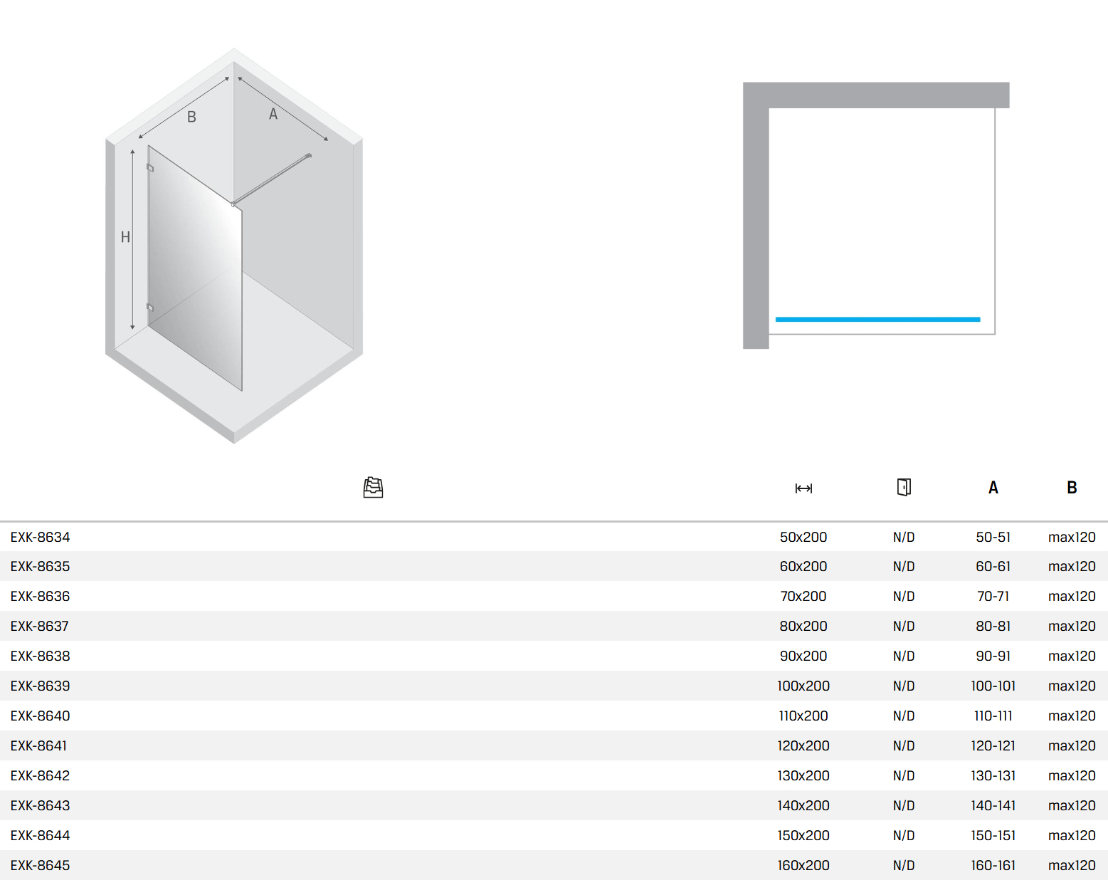 New Trendy avexa drzwi prysznicowe